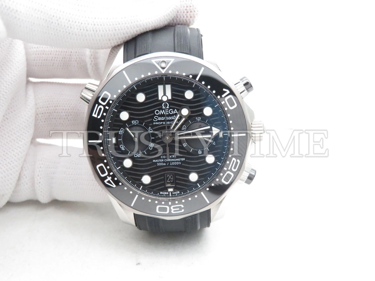 Копия часов Omega Seamaster Diver 300m Co‑Axial Master Chronometer Chronograph 44mm 210.32.44.51.01.001 Арт.OM-0828