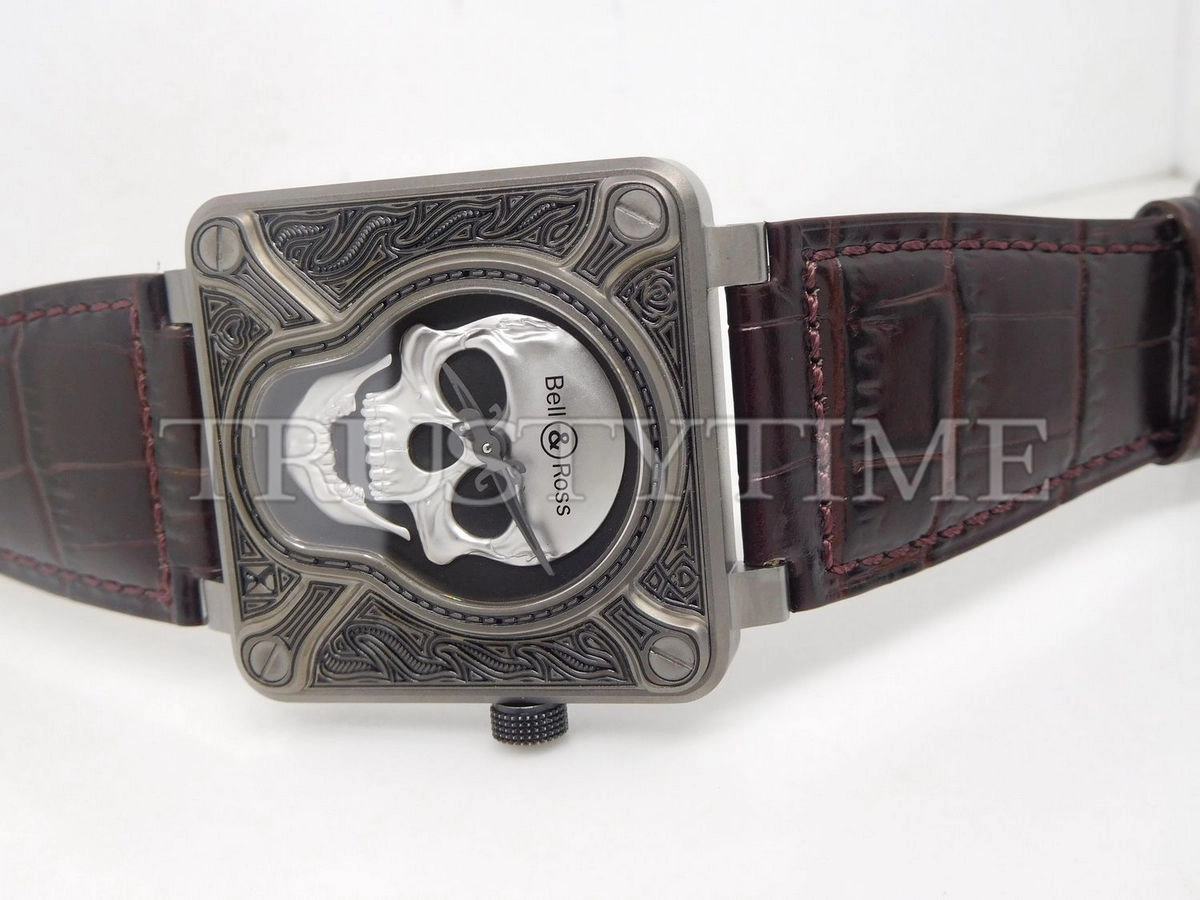 Копия часов Bell & Ross BR 01 Skull Burning BR0192-SKULL-BURN Арт.BR-0194