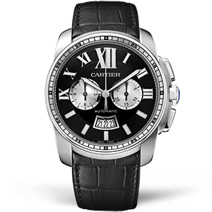 Копия часов Cartier Calibre de Cartier Chronograph 42 W7100060 Арт.CR-0841