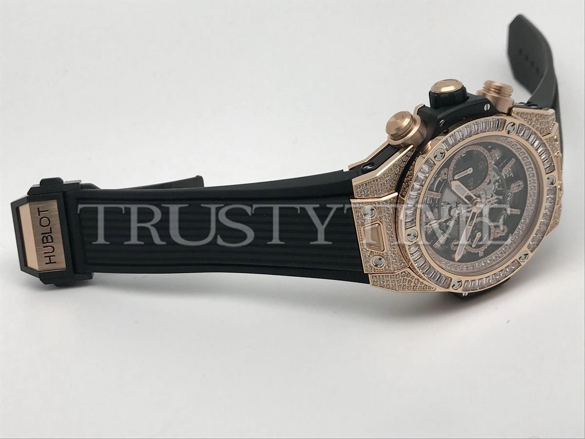 Копия часов Hublot Big Bang Unico King Gold Jewellery 44mm 421.OX.1180.RX.0904 Арт.HB-0967