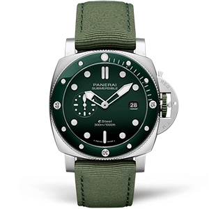 Копия часов Panerai Submersible QuarantaQuattro eSteel™ Verde Smeraldo 44mm PAM01287 Арт.PN-0869