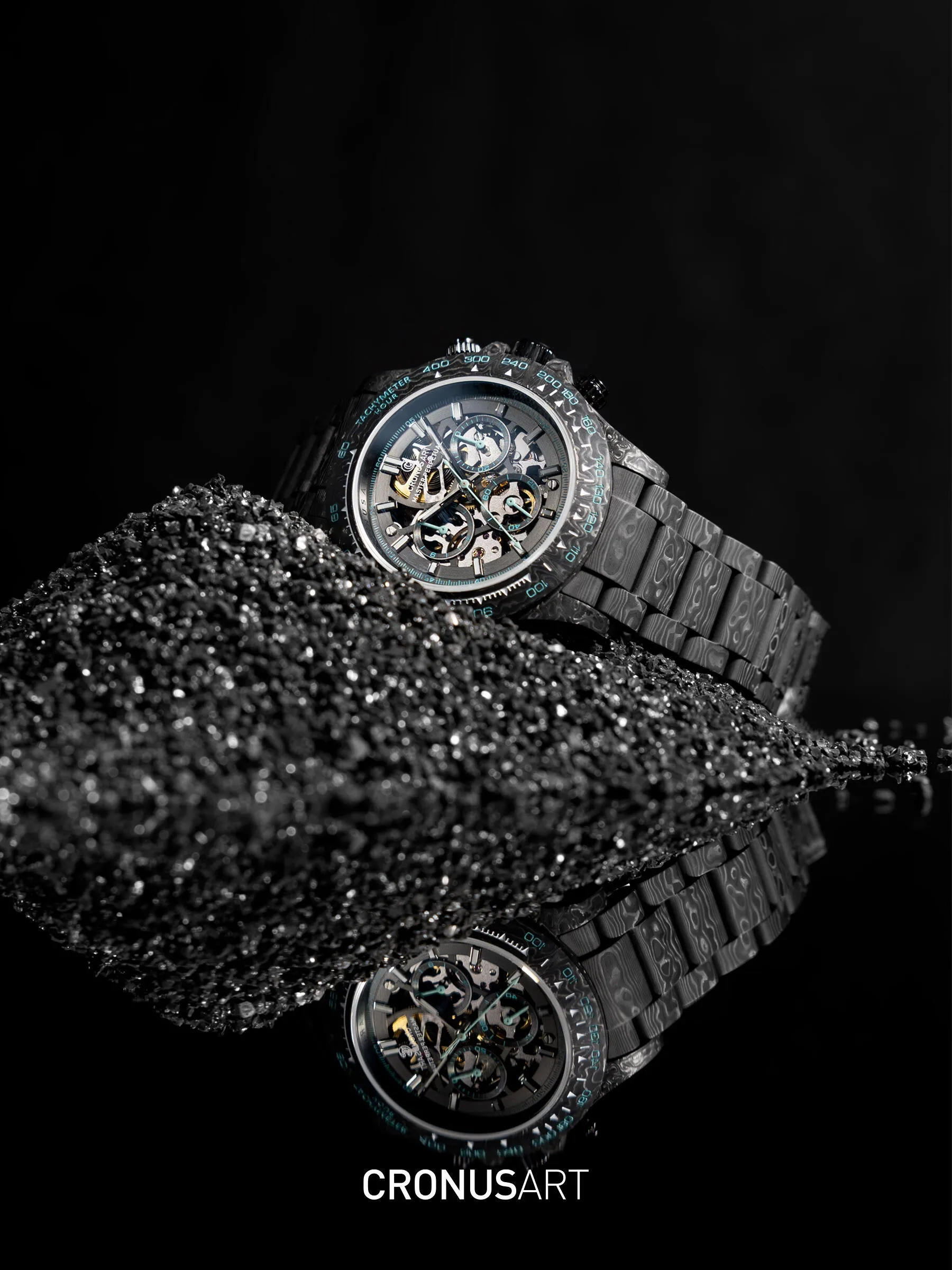 Копия часов CronusArt NTPT Carbon Fiber Watch Limited edition CM016-028 Арт.CA-0446