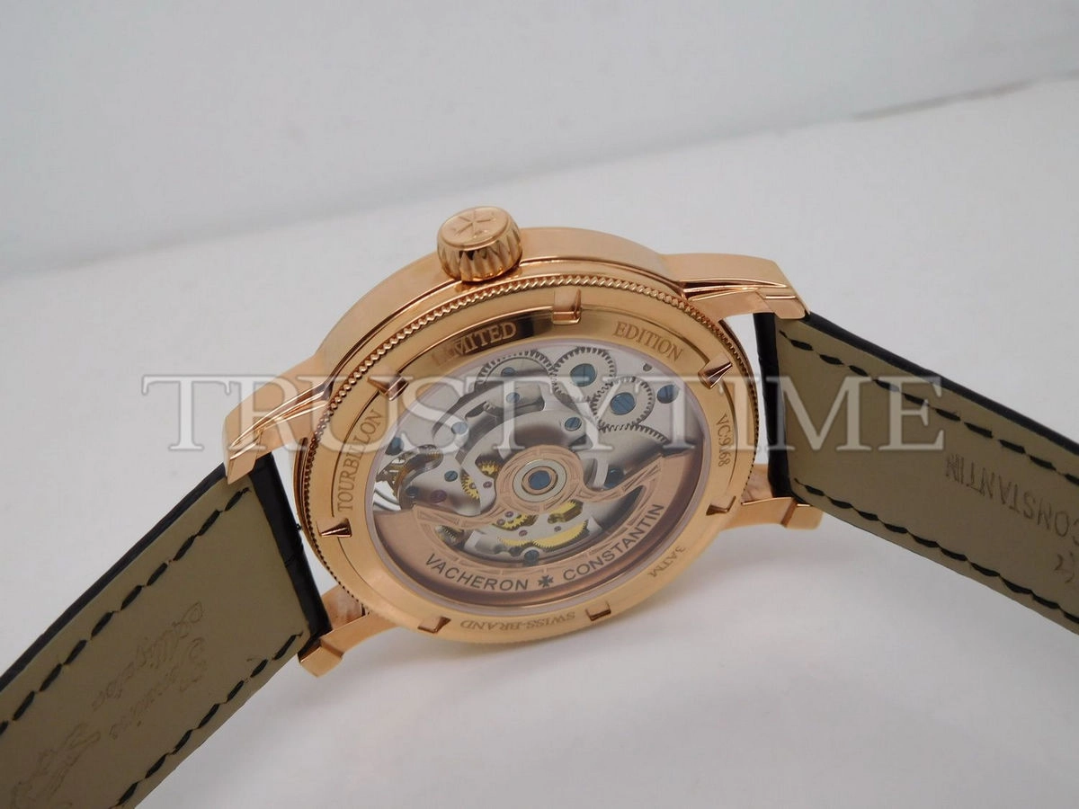 Копия часов Vacheron Constantin Traditionnelle Tourbillon 44mm 6500T/000R-B324 Арт.VC-0227
