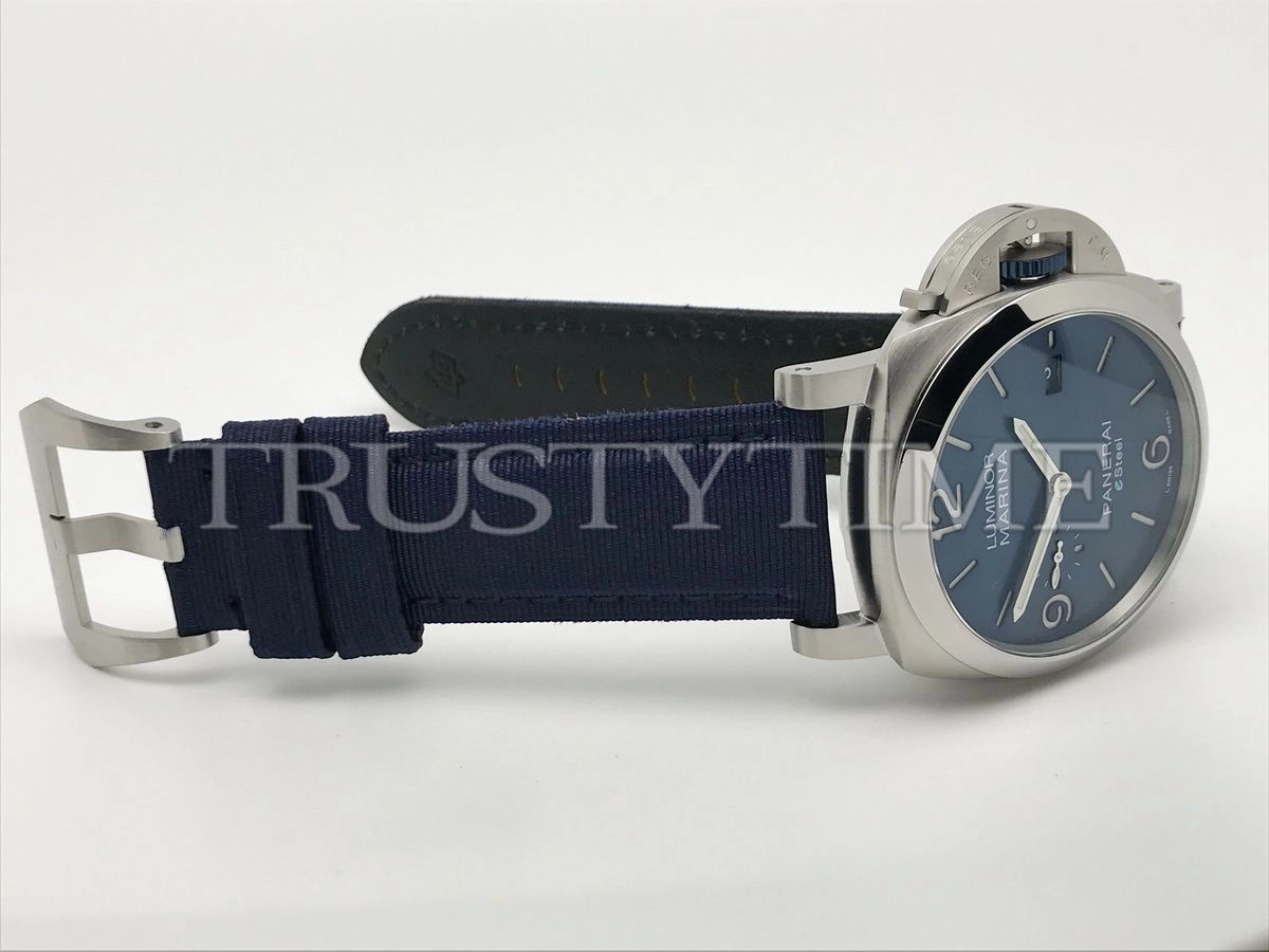 Копия часов Panerai Luminor 1950 Marina 3 Days Automatic eSteel Blue Profondo 44mm PAM01157 Арт.PN-0828