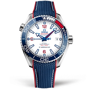 Копия часов Omega Planet Ocean 600M Co‑Axial Master Chronometer America’s Cup 43,5mm 215.32.43.21.04.001 Арт.OM-0906