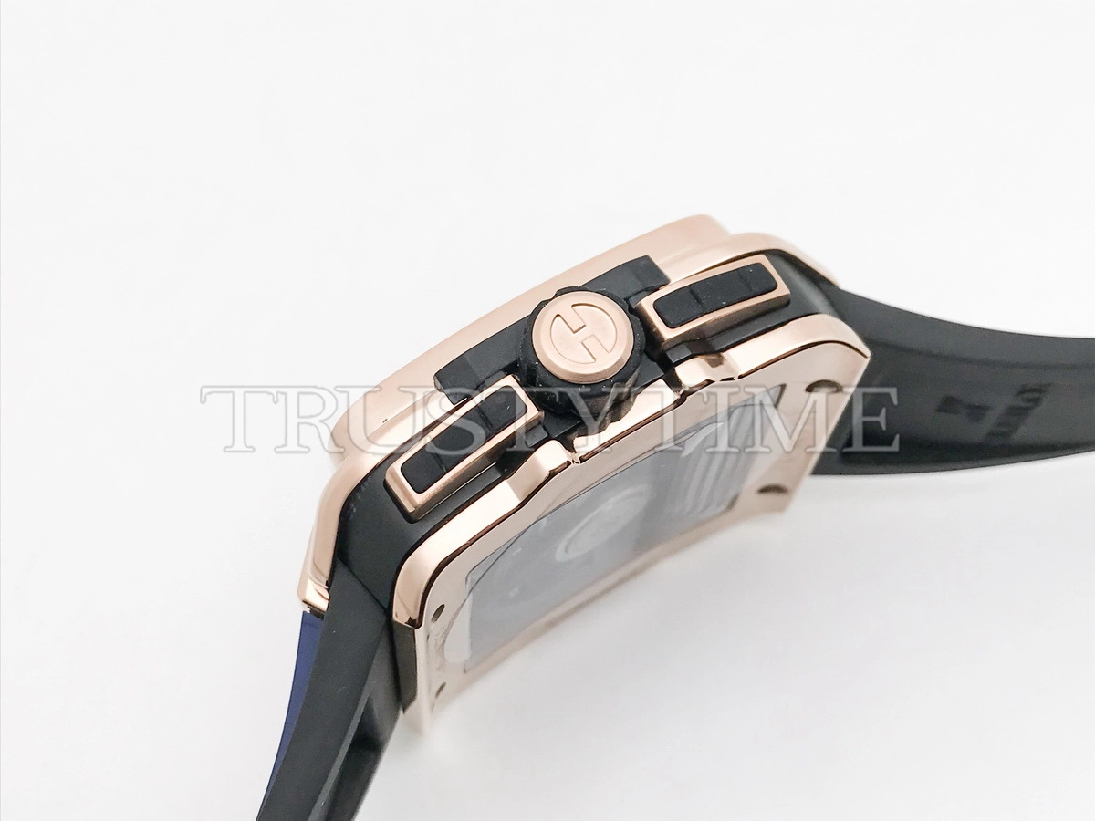 Копия часов Hublot Square Bang Unico King Gold Blue 821.OX.5180.RX Арт.HB-1283