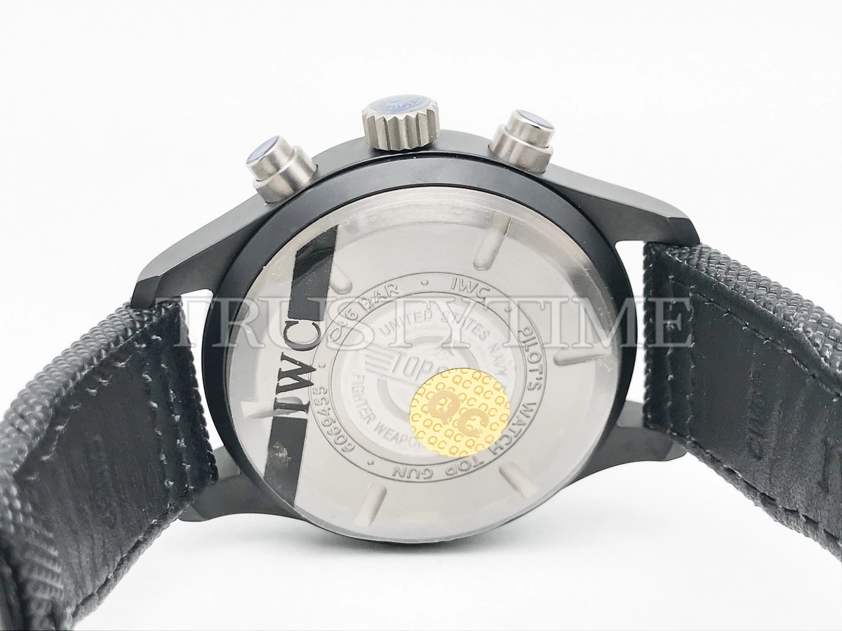 Копия часов IWC Pilot's Watch Chronograph Top Gun 44mm IW389001 Арт.IW-0897