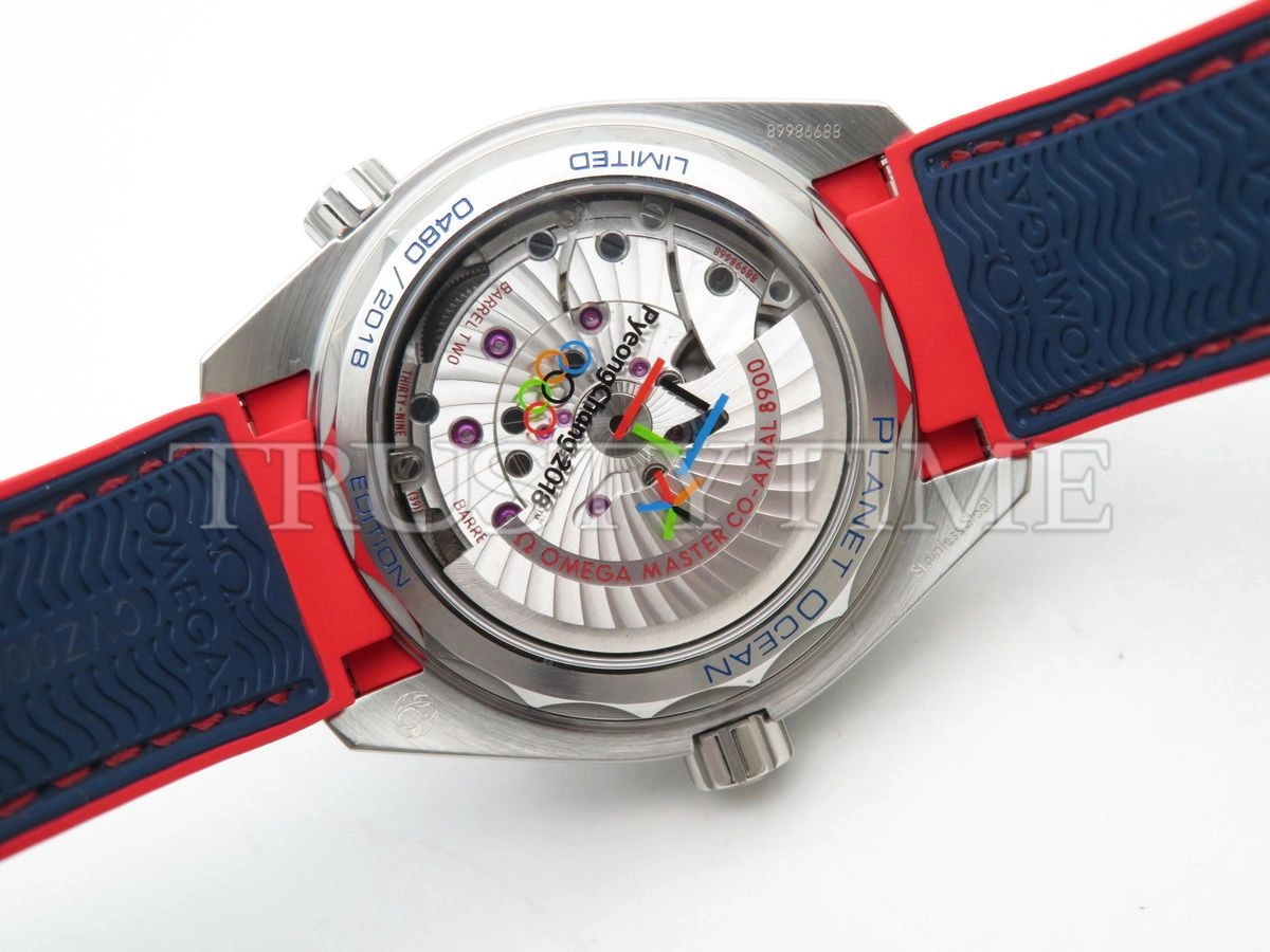 Копия часов Omega Seamaster Planet Ocean 600m Co-axial Chronometer Pyeongchang 2018 43,5mm 522.32.44.21.03.001 Арт.OM-0539