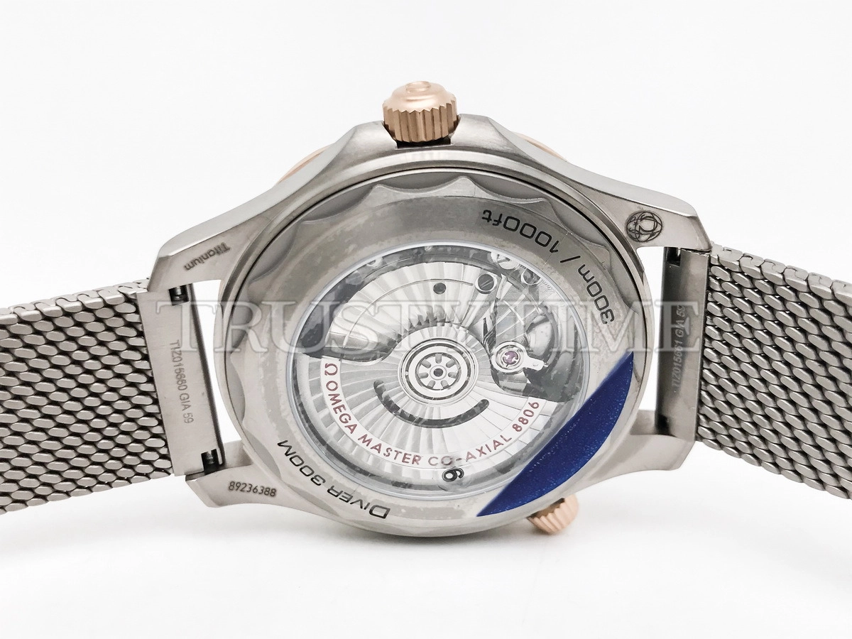 Копия часов Omega Seamaster Diver 300 Co-axial Master Chronometer 42mm 210.90.42.20.10.001 Арт.OM-1026