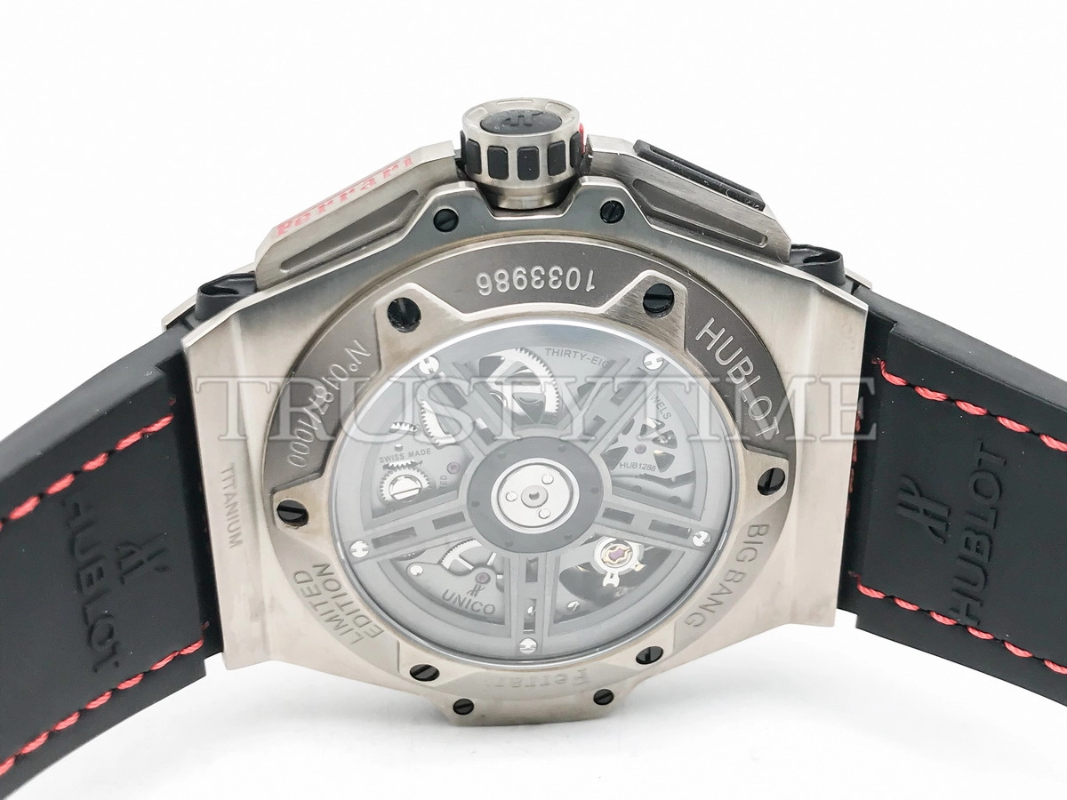Копия часов Hublot Big Bang Ferrari "Titanium Carbon" 401.NQ.0123.VR Арт.HB-0422