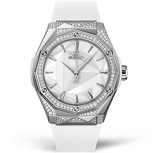 Копия часов Hublot Classic Fusion Orlinski Titanium White Alternative Pave 550.NS.2200.RW.1804.ORL20 Арт.HB-1193