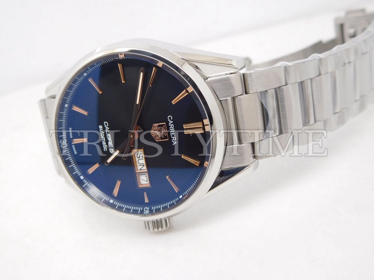 Копия часов Tag Heuer Carrera Calibre 5 Day Date 41mm WAR201C.BA0723 Арт.TG-0433