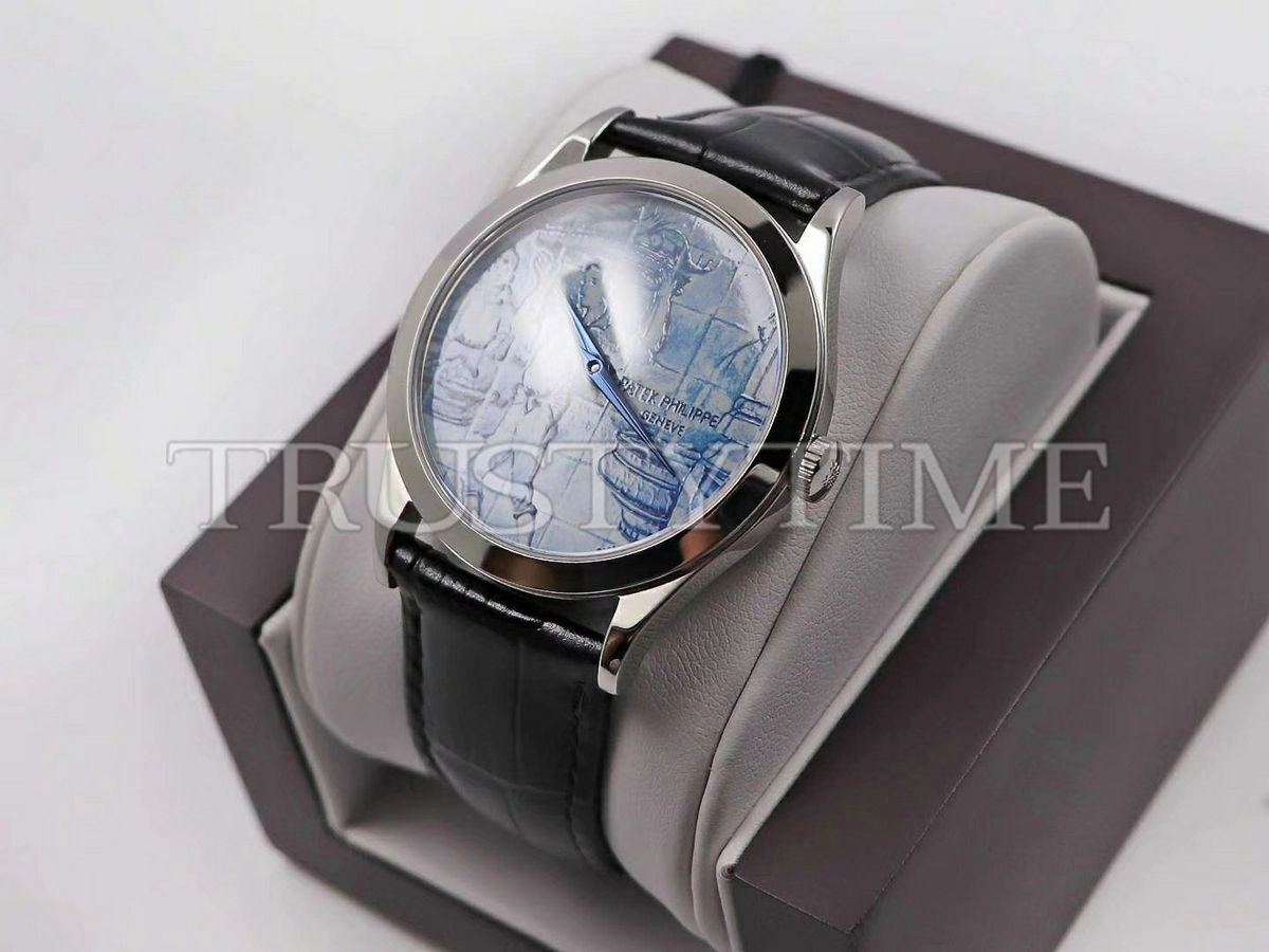 Копия часов Patek Philippe Calatrava Azulejos 38,5 mm 5089G-061 Арт.PP-0762