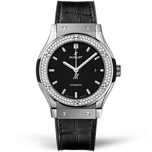 Копия часов Hublot Classic Fusion Titanium Diamonds 42mm 542.NX.1171.LR.1104 Арт.HB-0580
