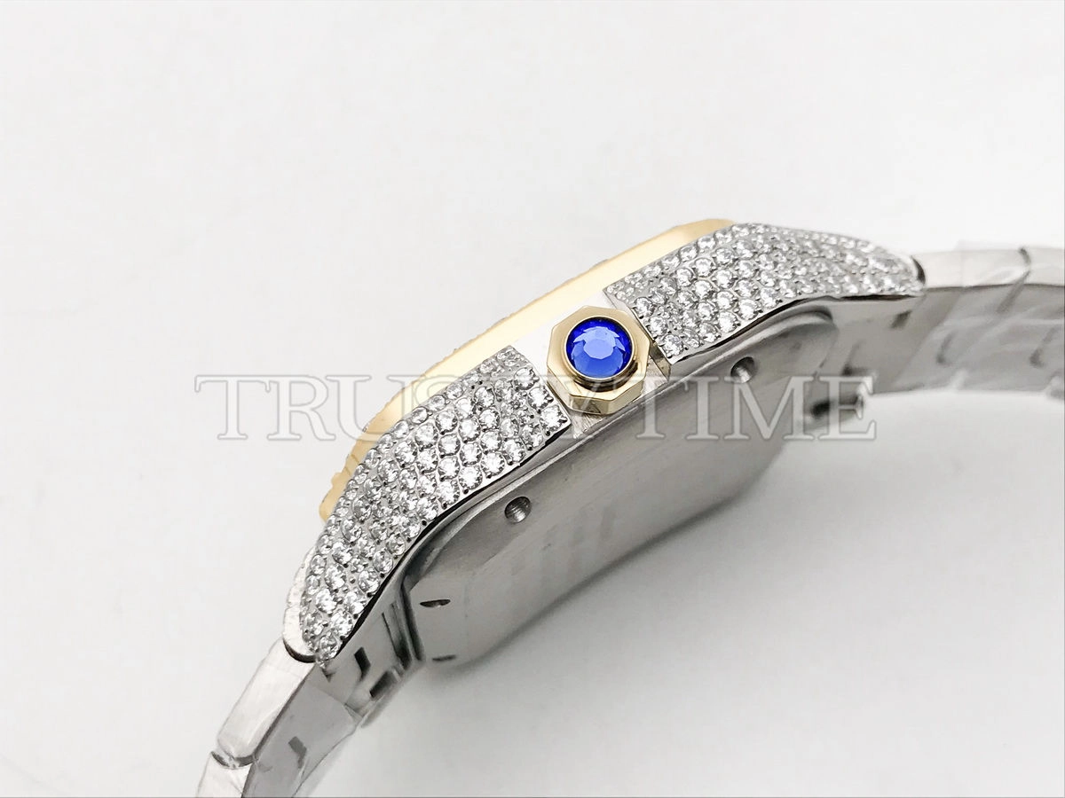 Копия часов Cartier Santos De Cartier 40 W2SA0009 Diamonds Арт.CR-0947