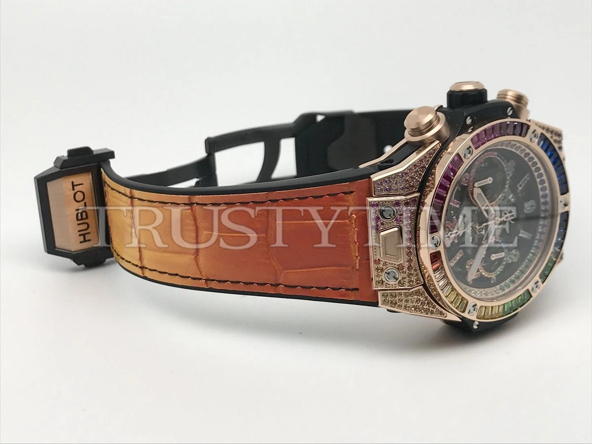 Копия часов Hublot Big Bang Unico Rainbow King Gold 44mm 411.OX.9910.LR.0999 Арт.HB-0969