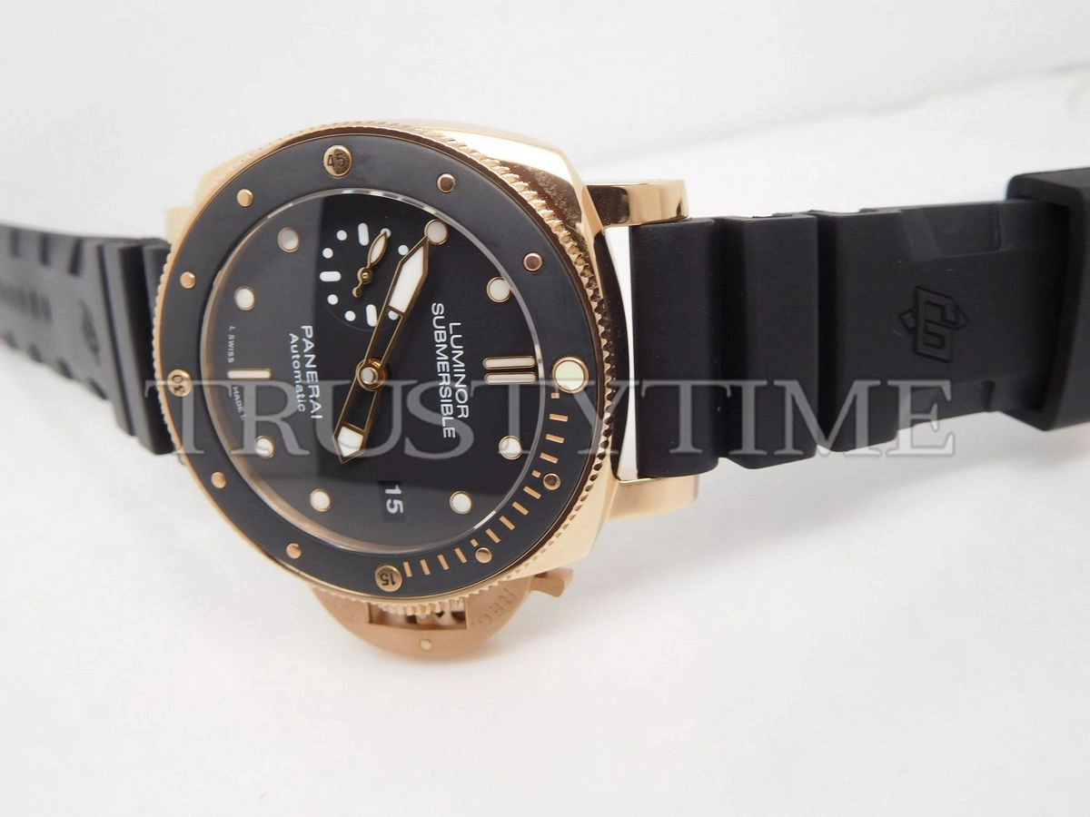 Копия часов Panerai Luminor Submersible 1950 3 Days Automatic Oro Rosso 42mm PAM00684 Арт.PN-0757