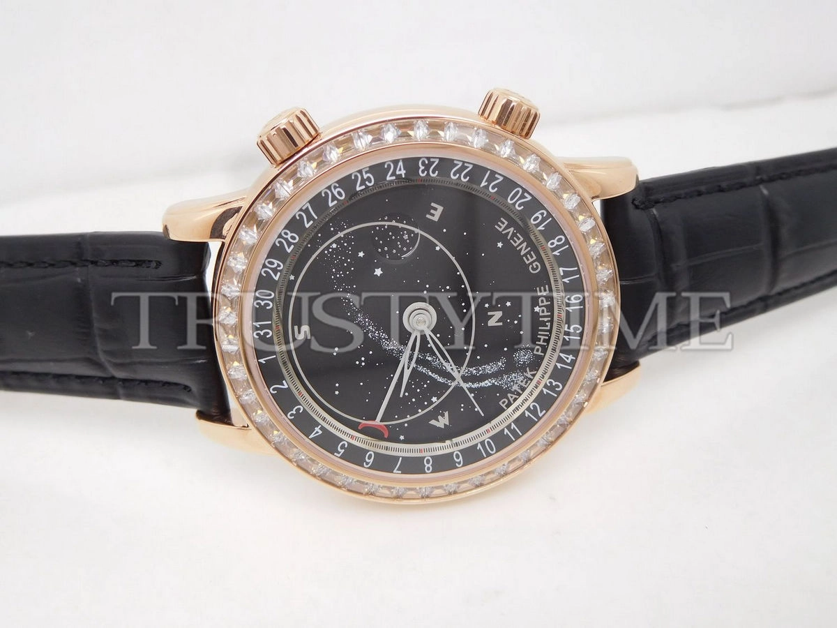 Копия часов Patek Philippe Grand Complications Celestial Sky Moon 44mm 6104R-001 Арт.PP-0446