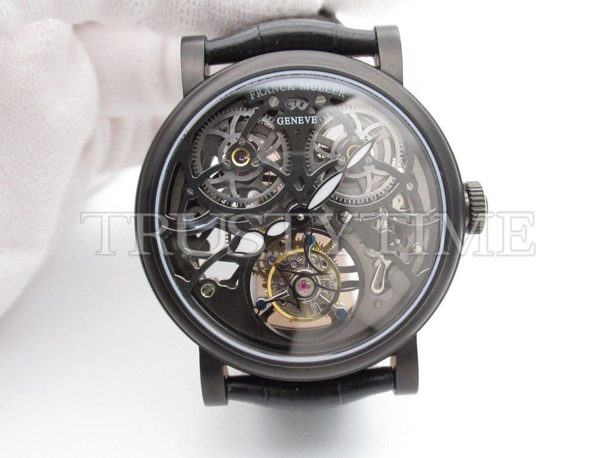 Копия часов Franck Muller Cintree Curvex Giga Tourbillon Black 7048-T-G-SQT-BR-NR Арт.FM-0557