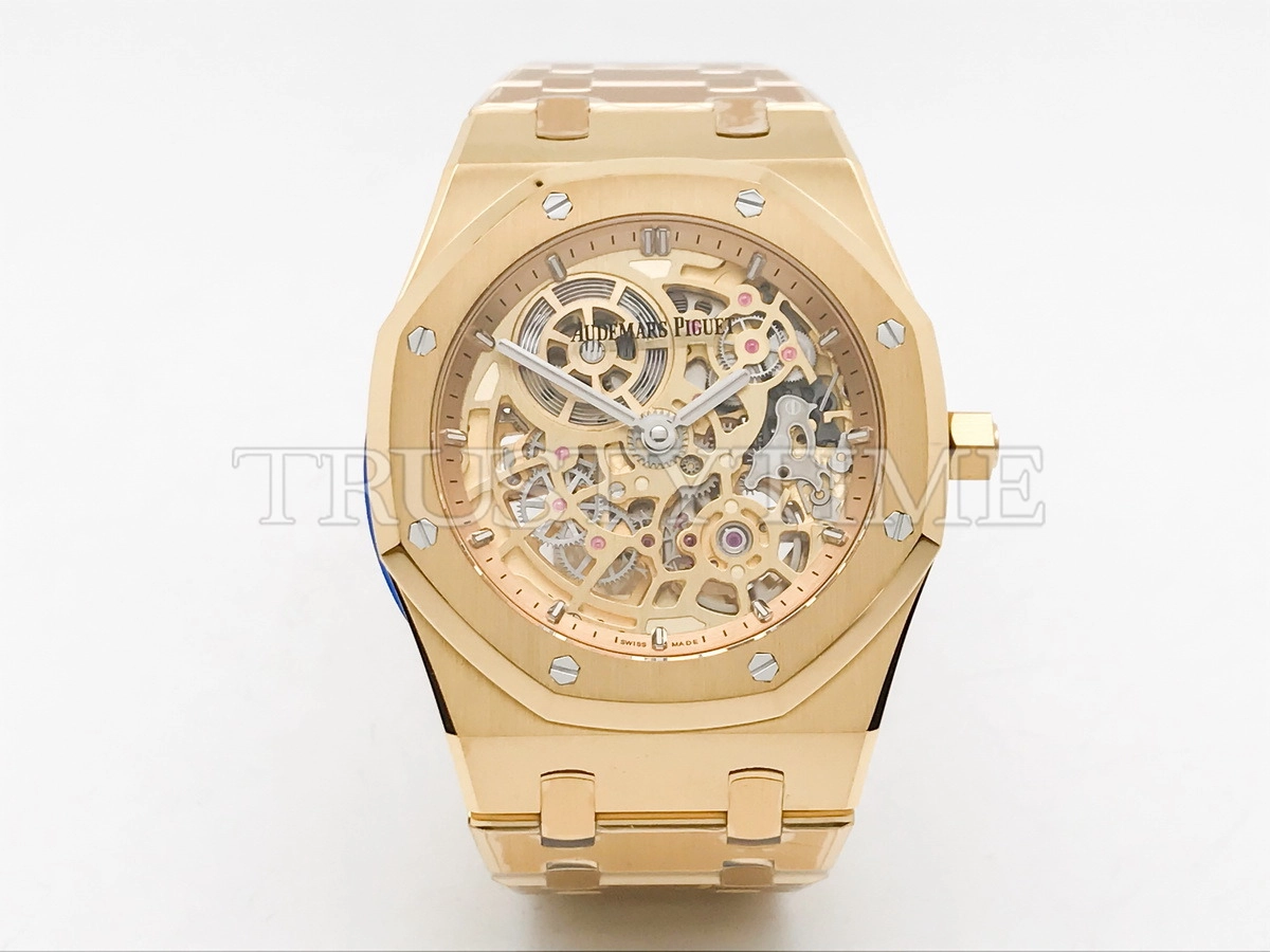 Копия часов Audemars Piguet Royal Oak Jumbo Extra-Thin Openworked 16204BA.OO.1240BA.01 Арт.AP-1209