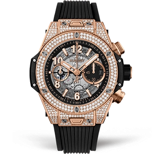 Копия часов Hublot Big Bang Unico King Gold Pave 44mm 421.OX.1180.RX.1704 Арт.HB-0966
