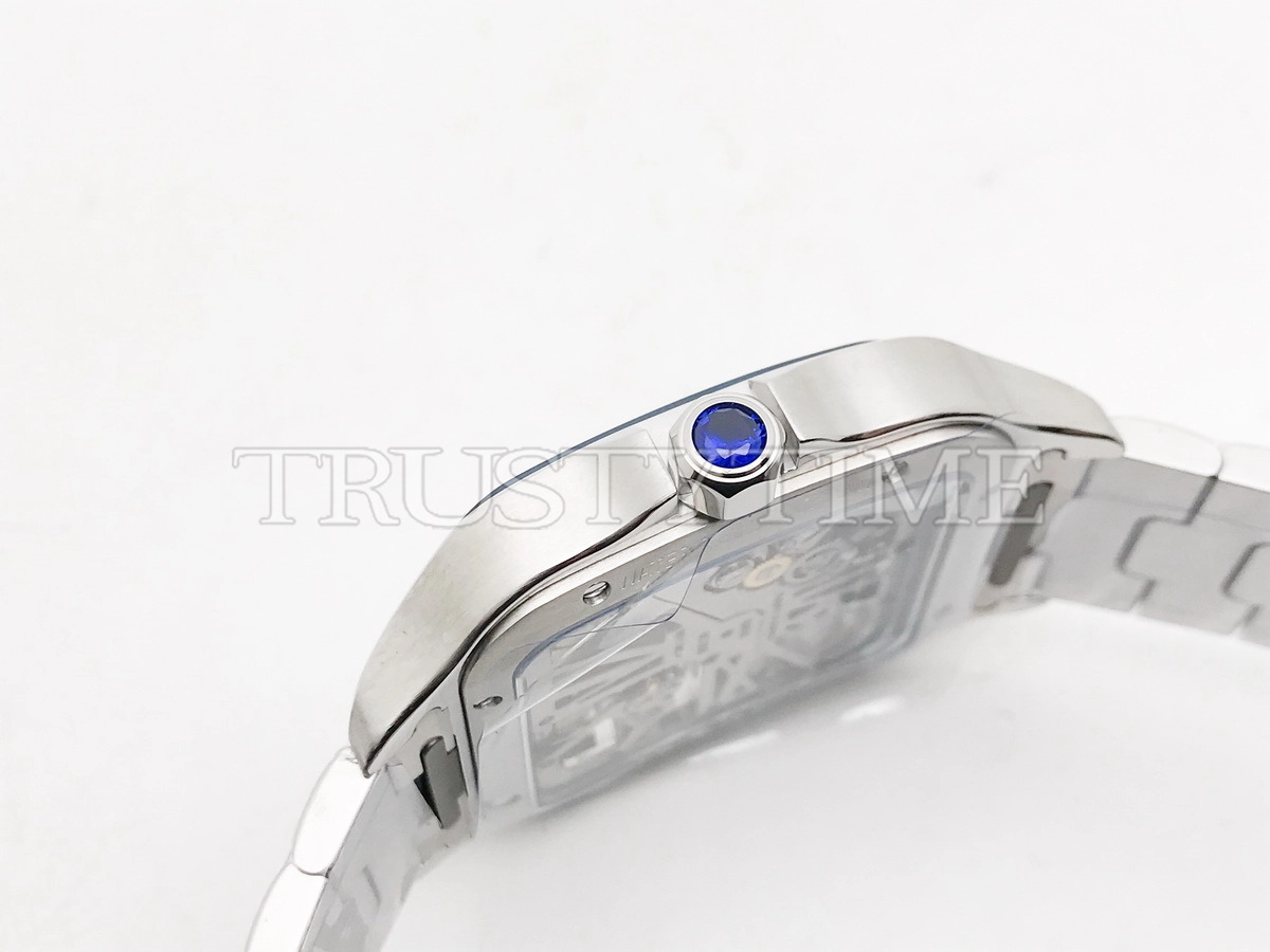 Копия часов Cartier Santos de Cartier Large Skeleton 40mm WHSA0026 Арт.CR-0897