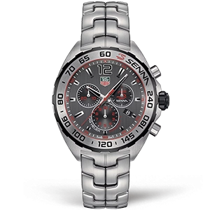 Копия часов Tag Heuer Formula 1 Chronograph Quartz Senna 43mm CAZ1012.BA0883 Арт.TG-0632