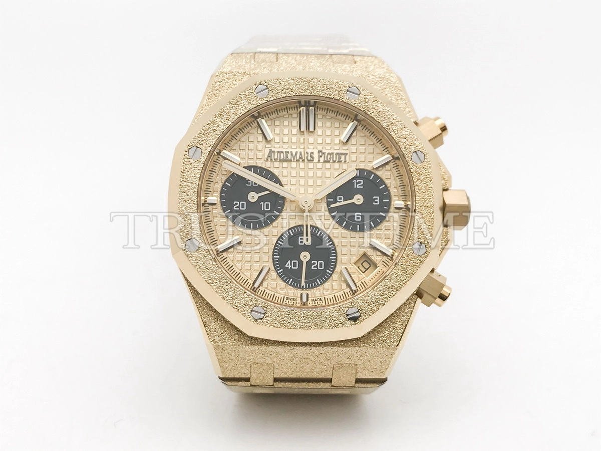 Копия часов Audemars Piguet Royal Oak Frosted Gold Selfwinding Chronograph 26240BA.GG.1324BA.01 Арт.AP-1189