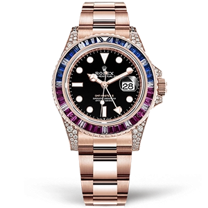 Копия часов Rolex GMT Master II Everose Gold 126755SARU Арт.RX-2818