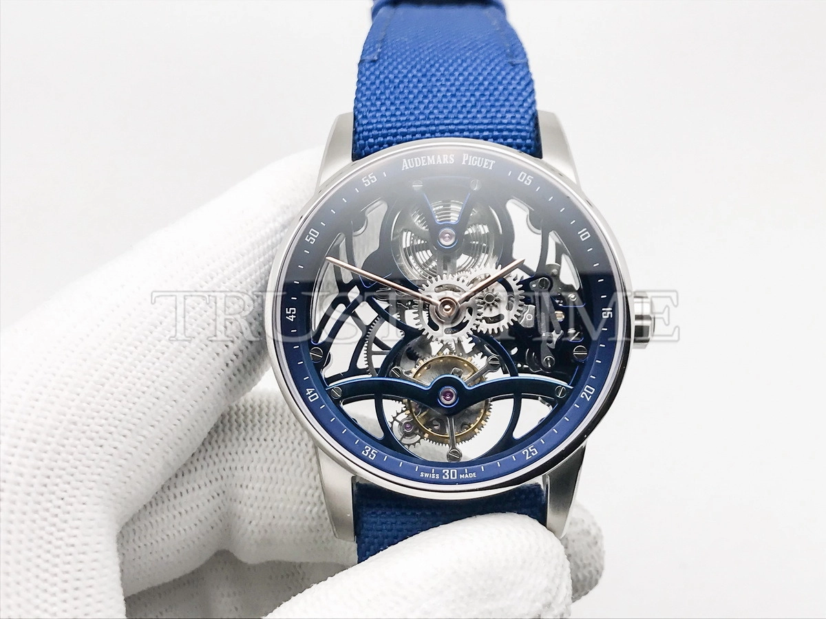 Копия часов Audemars Piguet Royal Oak Tourbillon Openworked 26600NB.OO.D346KB.01 Арт.AP-1182