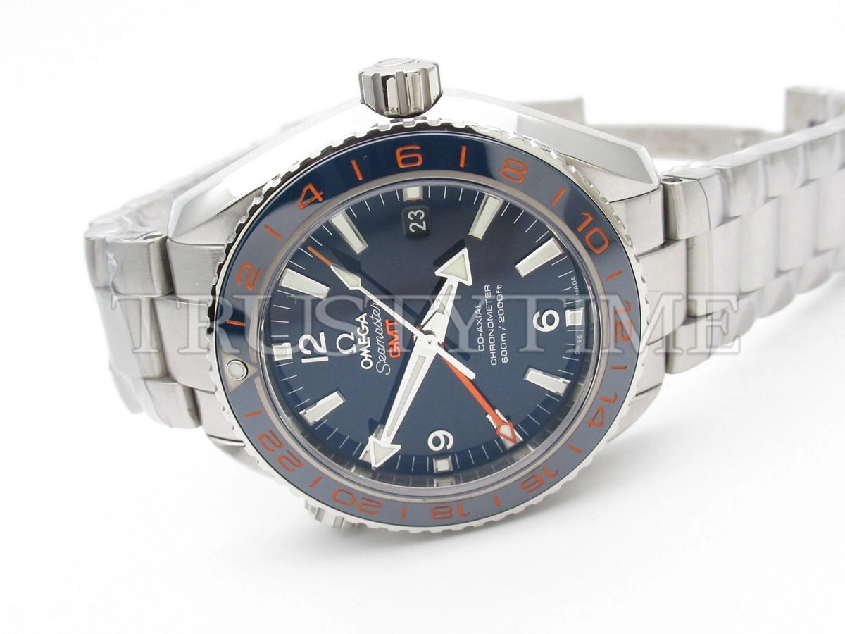 Копия часов Omega Seamaster Planet Ocean 600m Co‑Axial Master Chronometer GMT GoodPlanet 43.5mm 232.30.44.22.03.001 Арт.OM-0653