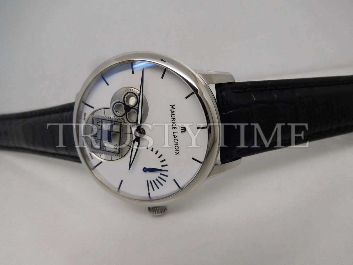 Копия часов Maurice Lacroix Masterpiece Roue Carrée Seconde 43mm MP7158-SS001-101-1 Арт.ML-0710
