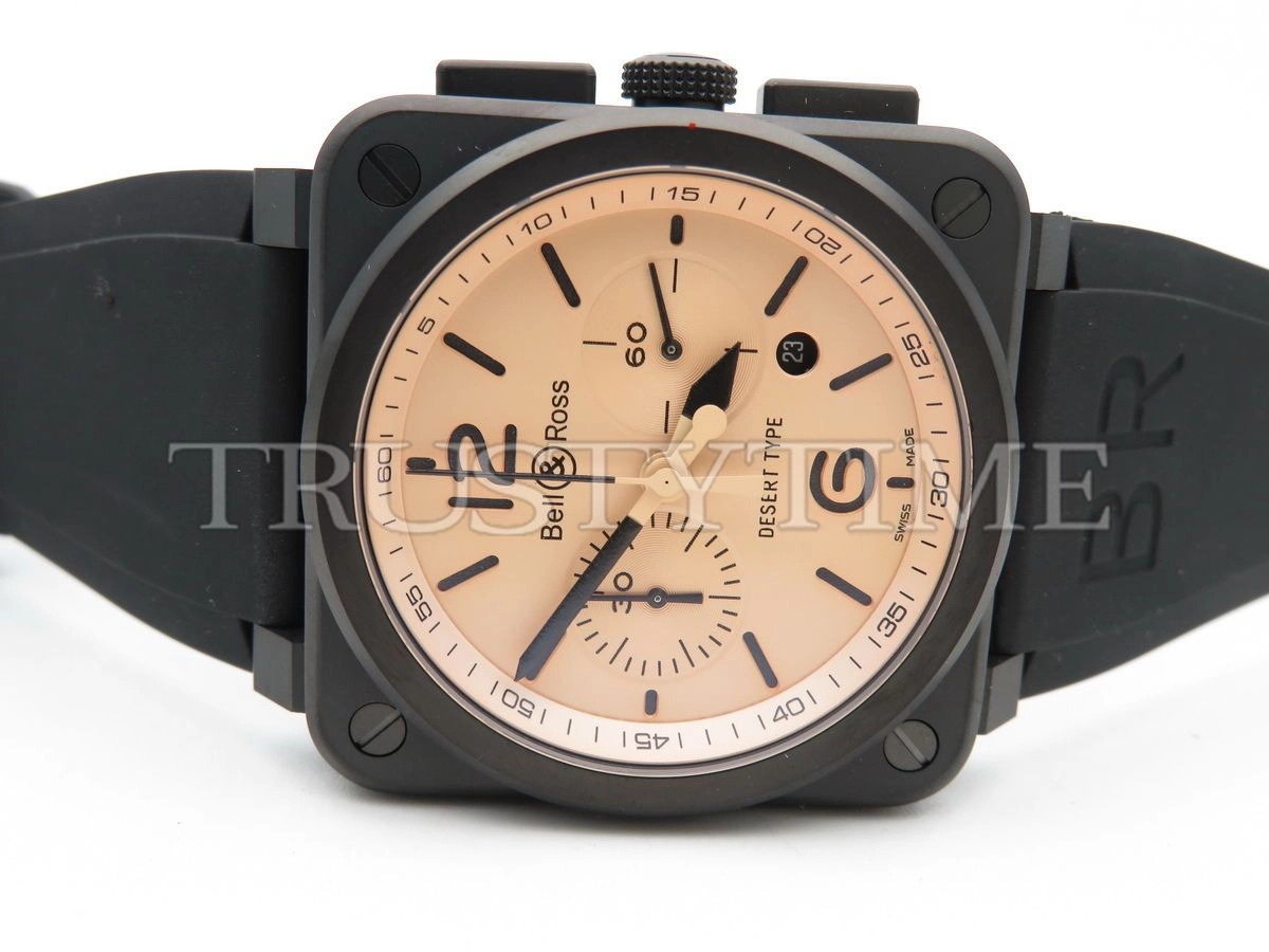 Копия часов Bell & Ross BR 03-94 Chronograph Desert Type BR0394-DESERT-CA Арт.BR-0253