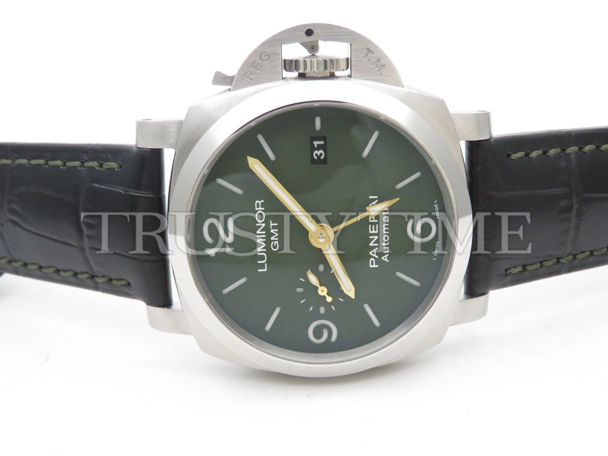 Копия часов Panerai Luminor 1950 3 Days MS Dhoni GMT Automatic 44mm PAM01056 Арт.PN-0786