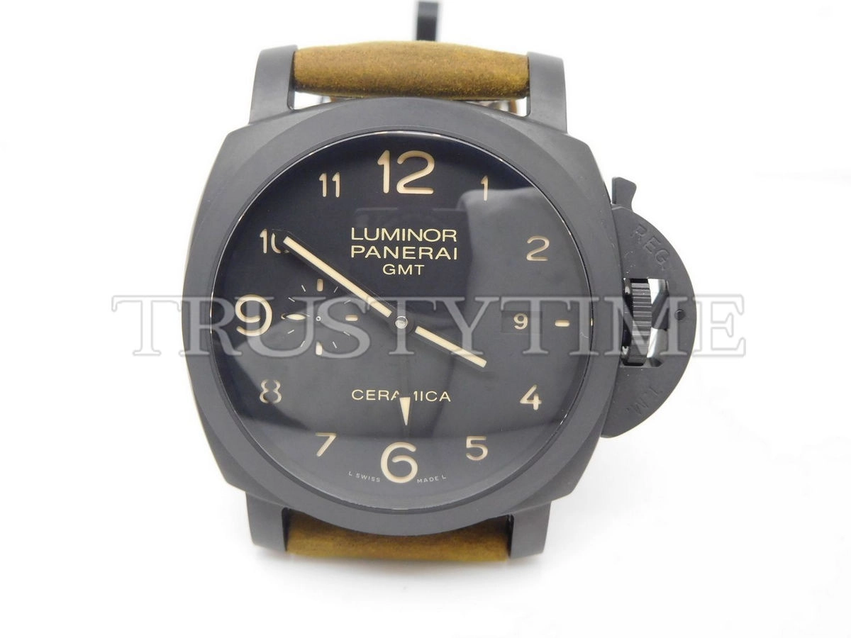 Копия часов Panerai Luminor 1950 3 Days GMT Automatic Ceramica 44mm PAM00441 Арт.PN-0710
