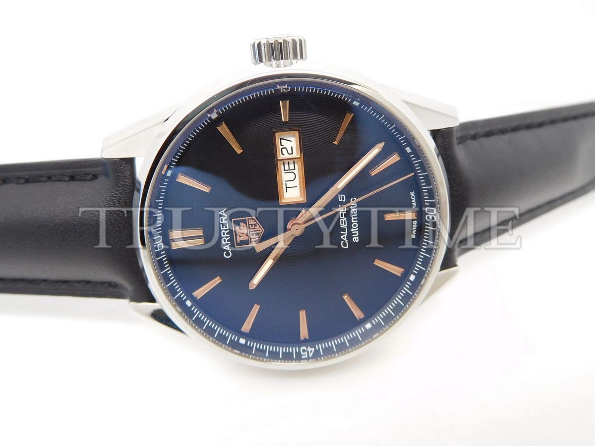 Копия часов Tag Heuer Carrera Calibre 5 Day Date 41mm WAR201C.FC6266 Арт.TG-0437