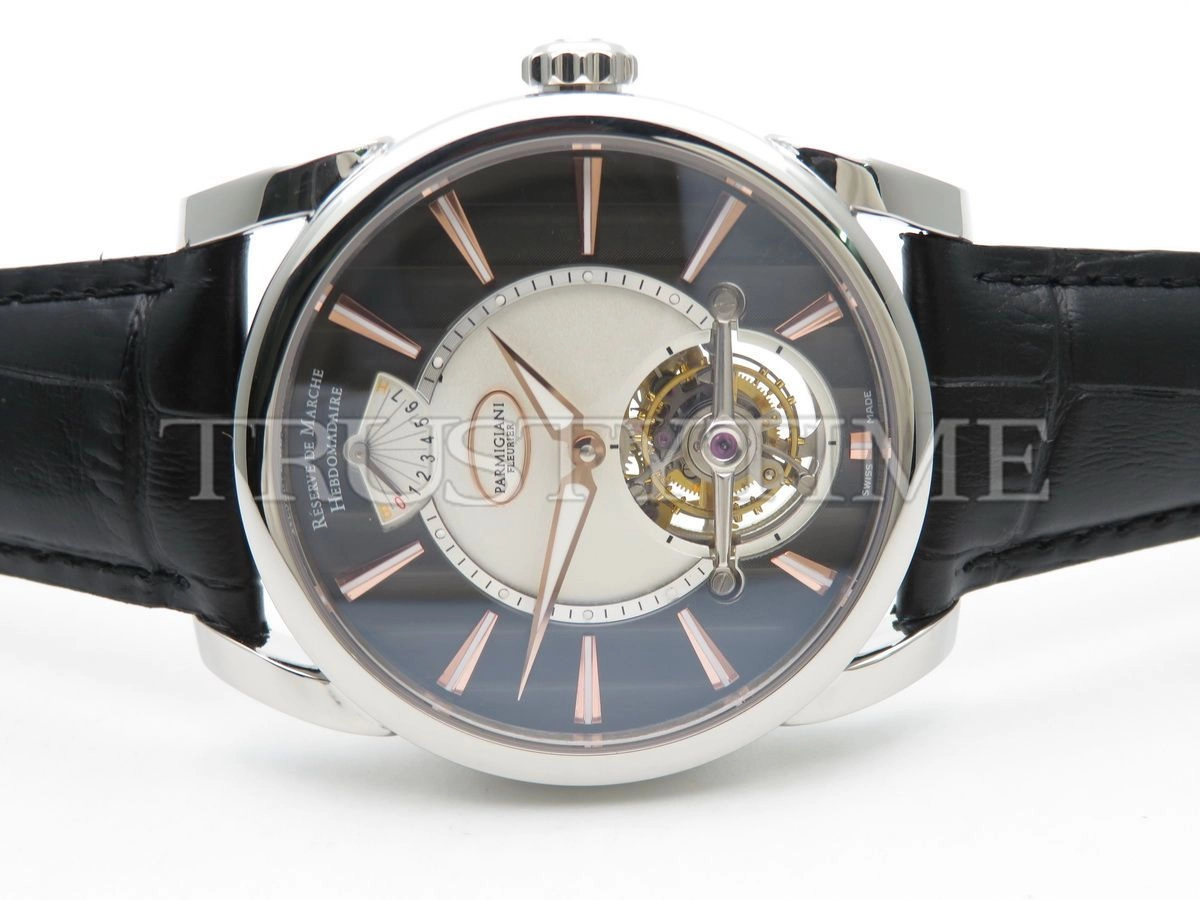 Копия часов Parmigiani Fleurier Tonda Tourbillon Platinum Slate PFH251-2000200-HA1441