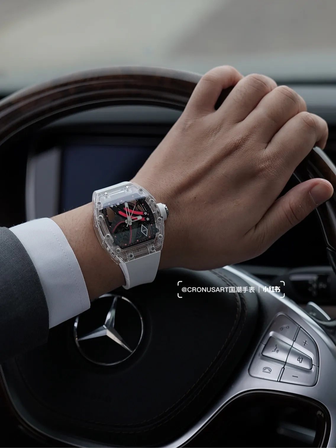 Копия часов CronusArt NTPT Carbon Fiber Watch CM06-P Арт.CA-0404