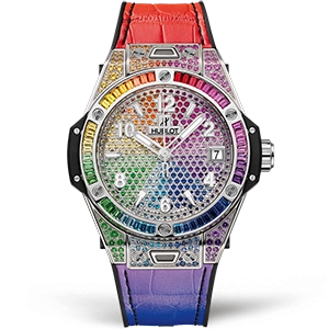 Копия часов Hublot Big Bang One Click Steel Rainbow 39 465.SX.9900.LR.0999 Арт.HB-1256