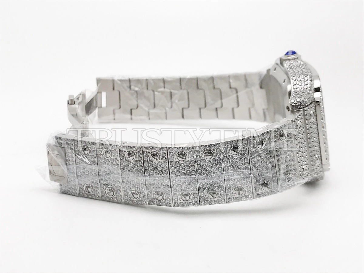 Копия часов Cartier Santos De Cartier 40 WSSA0018 Diamonds Арт.CR-0934