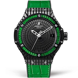 Копия часов Hublot Big Bang Tutti Frutti Green Caviar 41mm 346.CD.1800.LR.1922 Арт.HB-1090