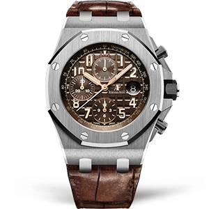 Копия часов Audemars Piguet Royal Oak Offshore Chronograph Havana Brown SIHH 2018 26470ST.OO.A820CR.01 Арт.AP-0840