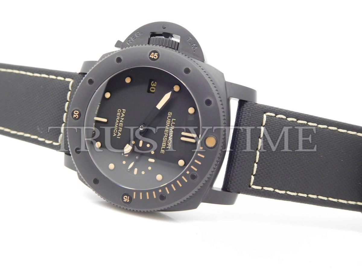 Копия часов Panerai Luminor Submersible 1950 Left-Handed 3 Days Automatic Ceramica 47mm PAM00607 Арт.PN-0782