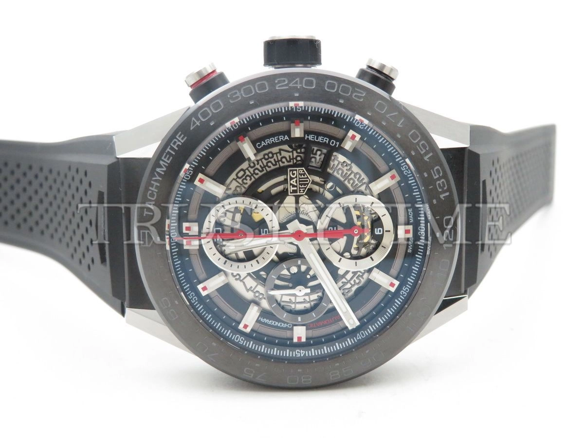 Копия часов Tag Heuer Carrera Calibre HEUER 01 Chronograph 45mm CAR2A1Z.FT6044 Арт.TG-0401