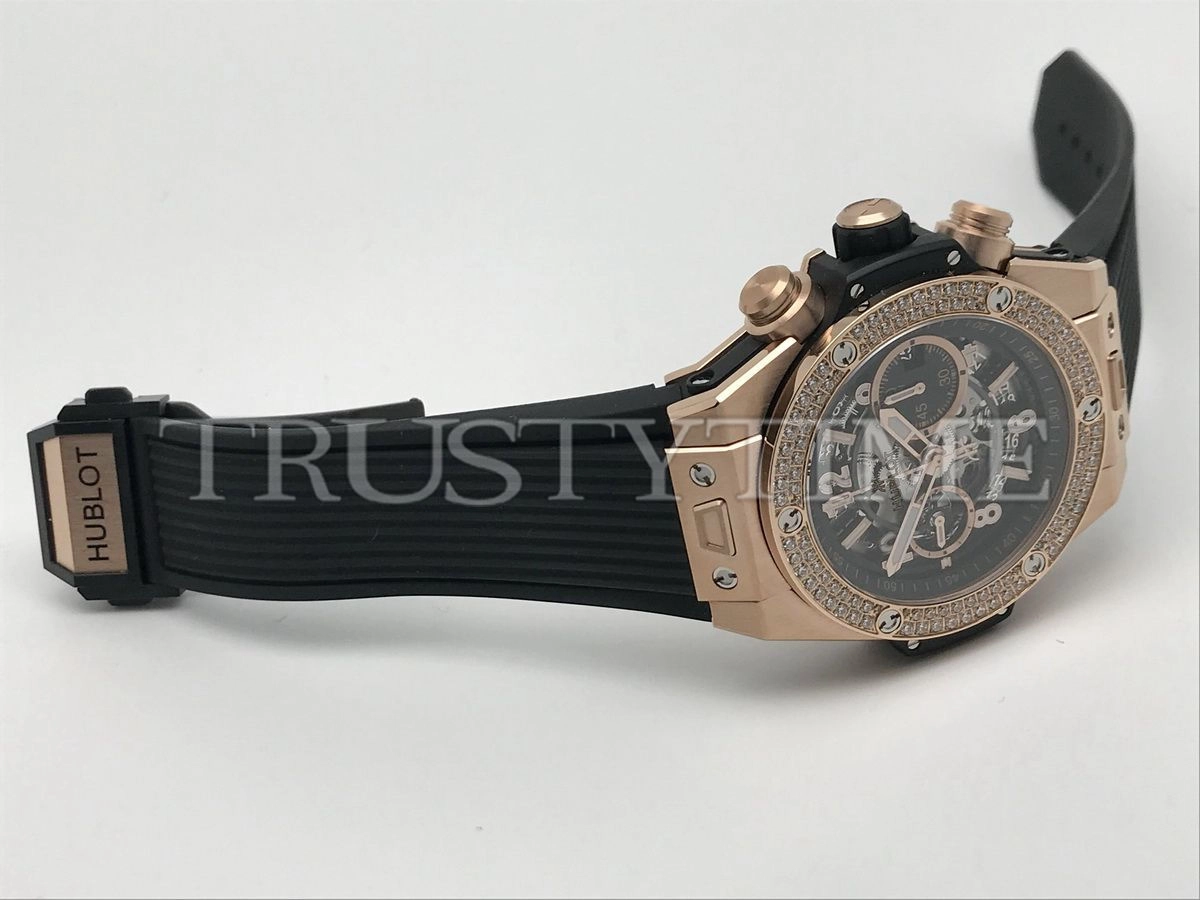 Копия часов Hublot Big Bang Unico King Gold Diamonds 44mm 421.OX.1180.RX.1104 Арт.HB-0965
