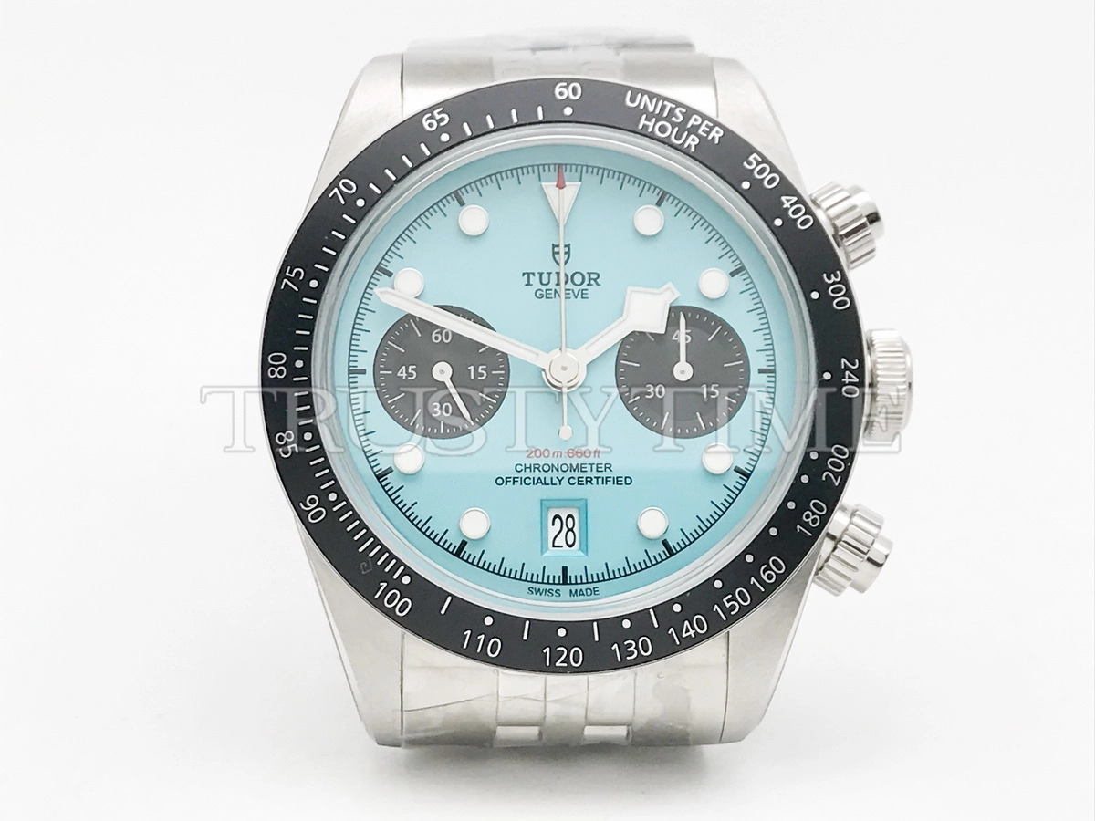 Копия часов Tudor Heritage Black Bay Chronograph M79360N-0024 Flamingo Blue Арт.TD-0849