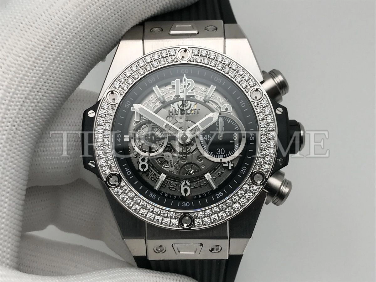 Копия часов Hublot Big Bang Unico Titanium Diamonds 44mm 421.NX.1170.RX.1104 Арт.HB-0962