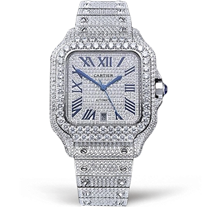 Копия часов Cartier Santos De Cartier 40 WSSA0018 Diamonds Арт.CR-0927