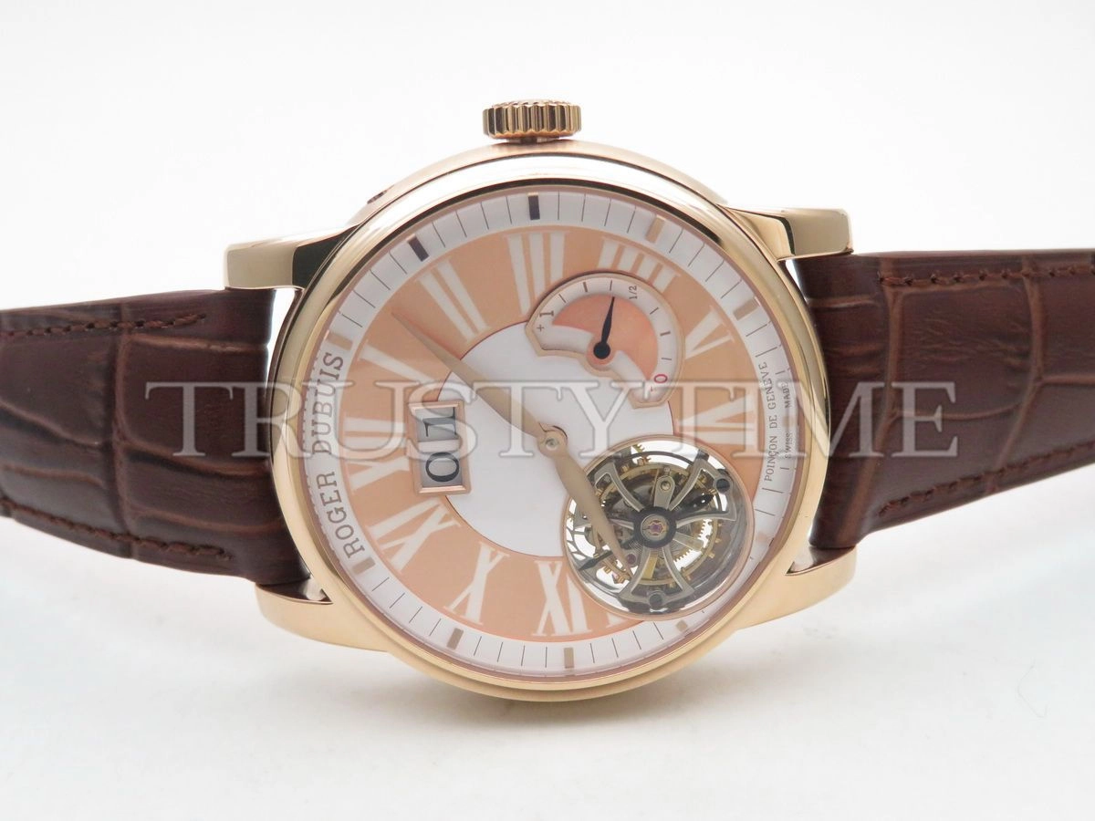 Копия часов Roger Dubuis Hommage Flying Tourbillon With Large Date 45mm RDDBHO0568 Арт.RG-0431