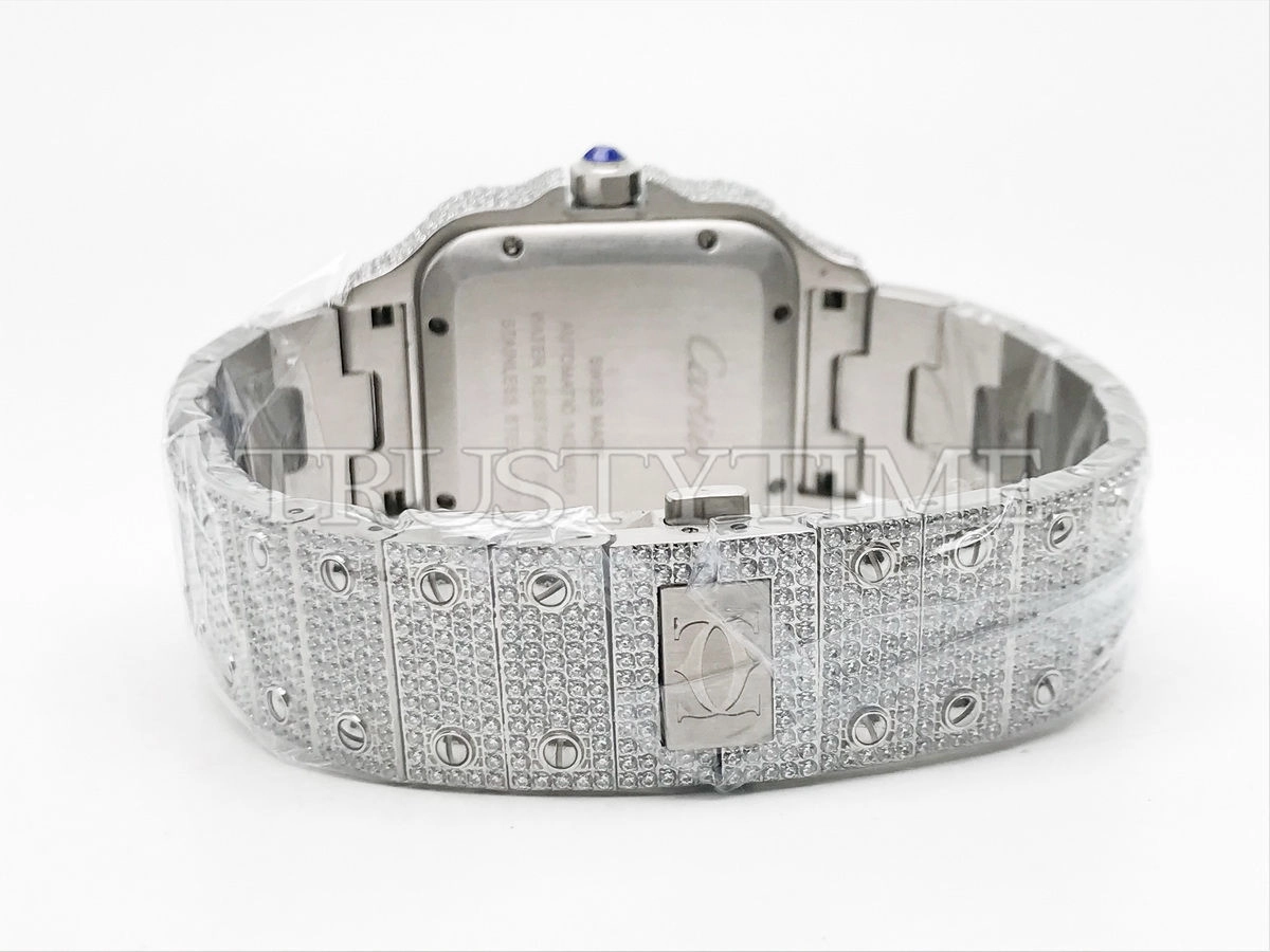Копия часов Cartier Santos De Cartier 40 WSSA0018 Diamonds Арт.CR-0934